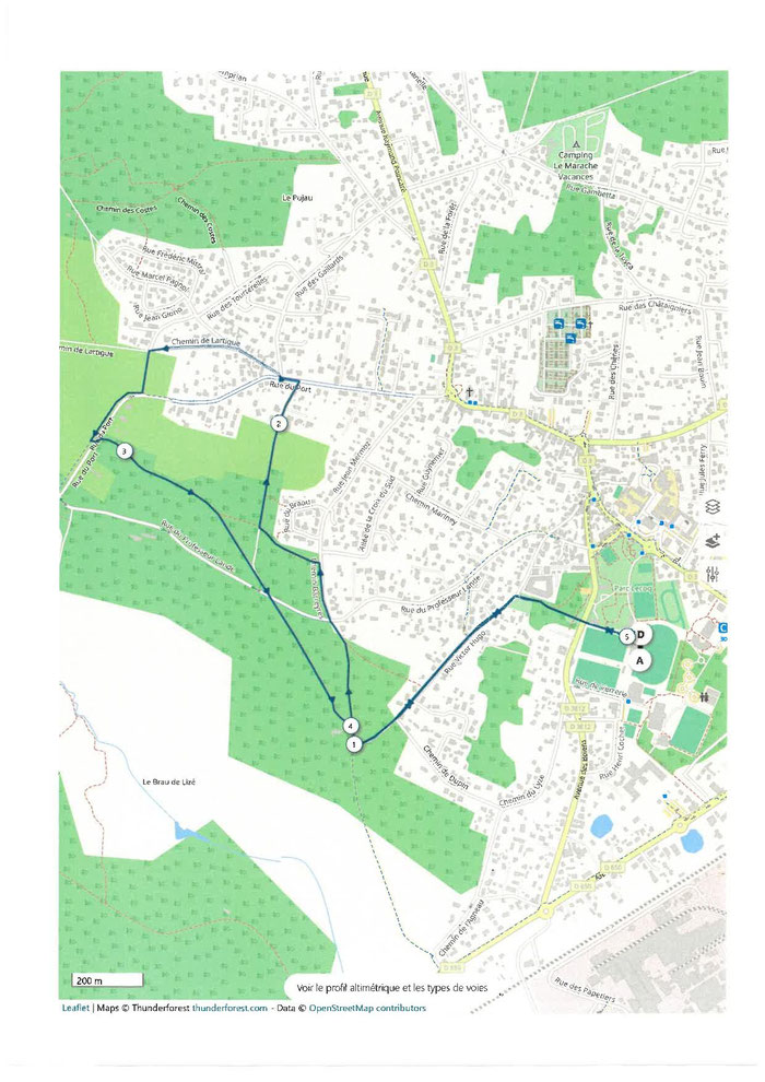 PARCOURS 5.2 KM  MARCHE