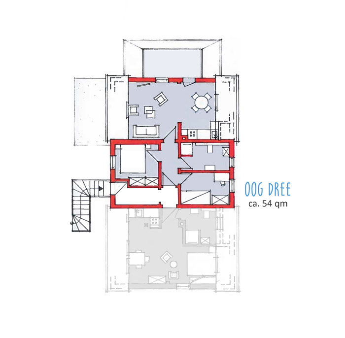 Wohnung mit Balkon