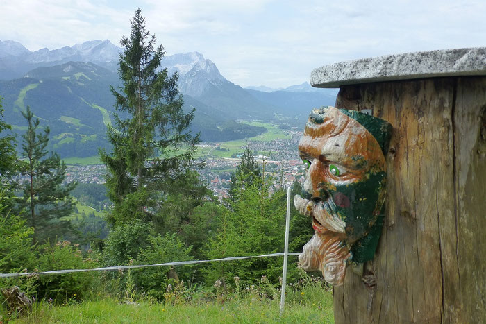 Rastbank an der Wankbahn-Mittelstation