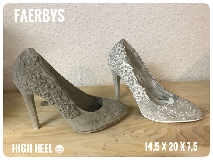 #beton # Pflanzschuh #high heel #schuh # hochzeit #shabby chic #shabby 