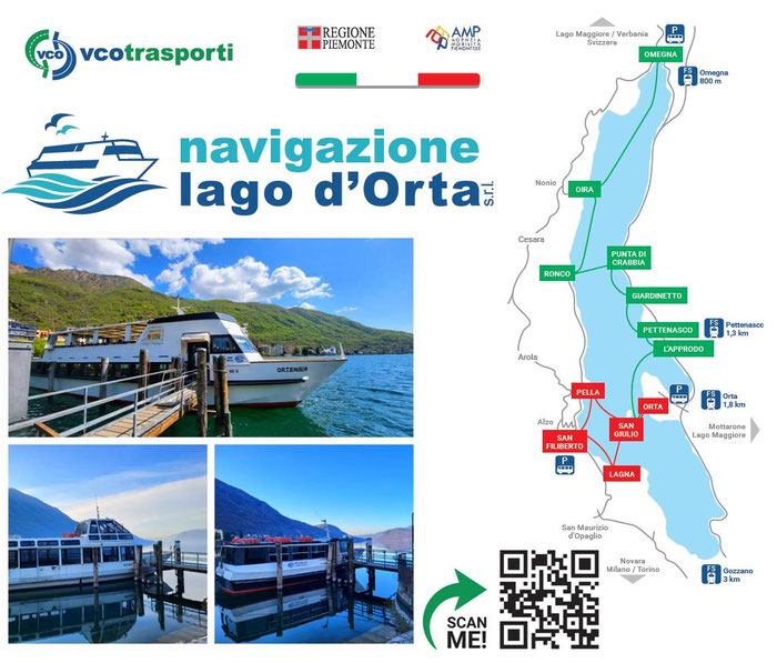 come raggiugere PIAZZA MOTTA ORTA SAN GIULIO 