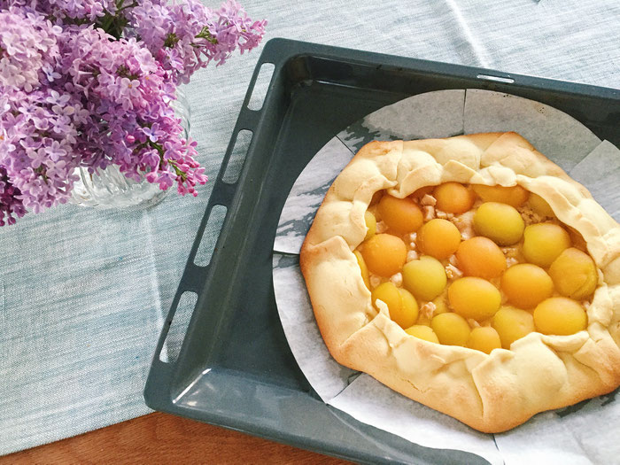 Zarte Marillen-Crostata.