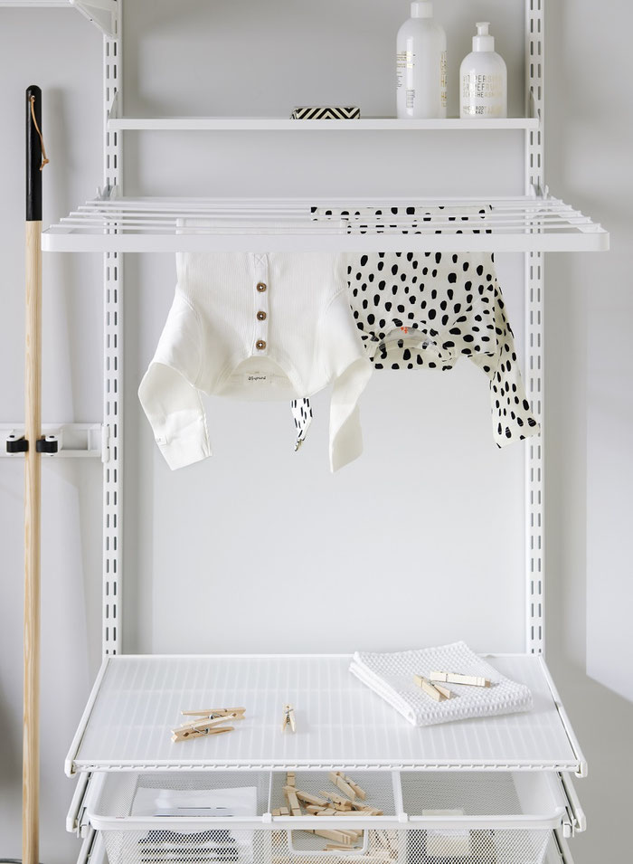 Trocknungsgitter - Elfa Regalsystem Hauswirtschaftsraum