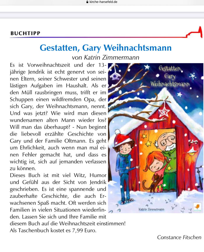 Aus dem Gemeindebrief in Harsefeld