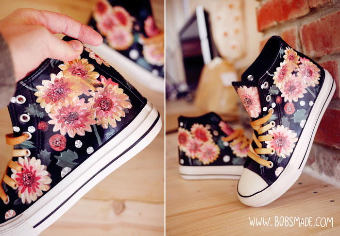  dahlia custom shoes by bobsmade