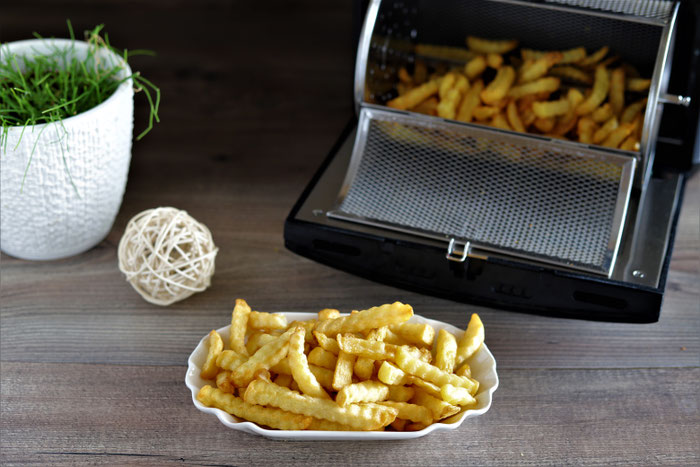 Pommes Frites im Deluxe Airfryer von Pampered Chef aus dem Pampered Chef Onlineshop