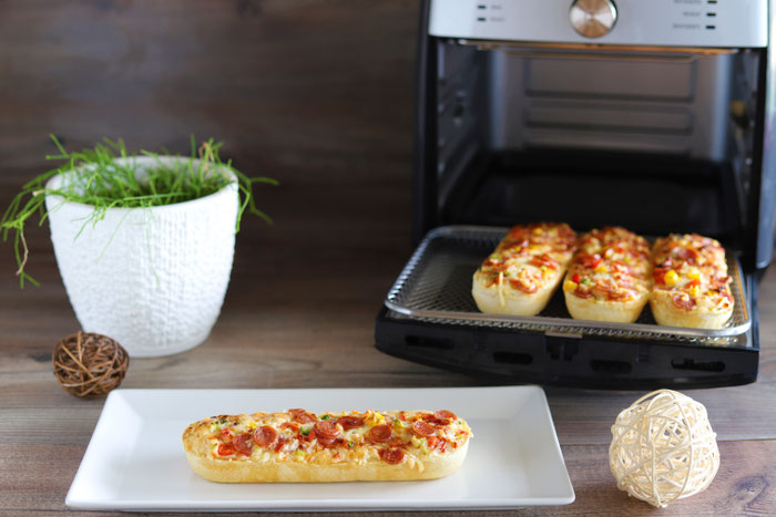 Baguettes Dr. Oetker im Deluxe Airfryer von Pampered Chef aus dem Pampered Chef Onlineshop