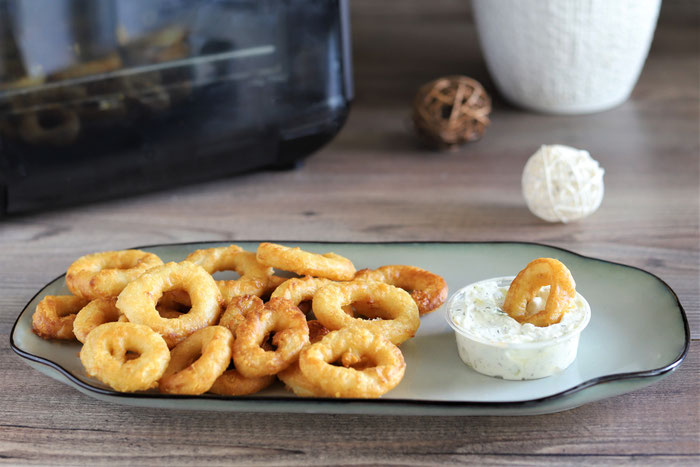 Gebackene Calamari im Deluxe Airfryer von Pampered Chef aus dem Pampered Chef Onlineshop