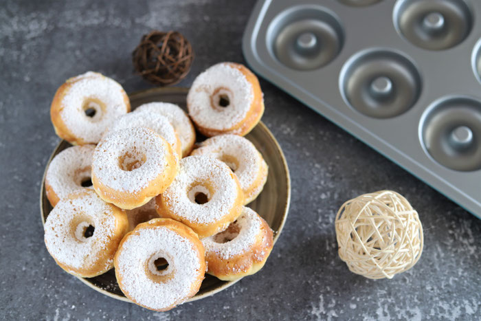 Donuts aus der Donutform von Pampered Chef