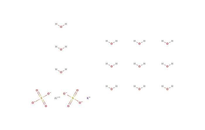 ミョウバンの構造式