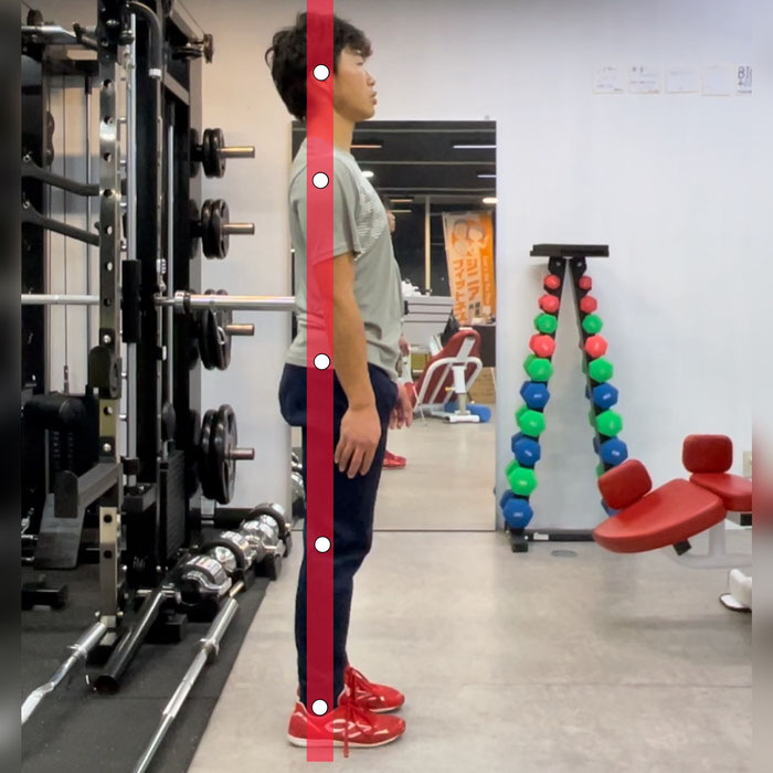 横から見た正しい姿勢