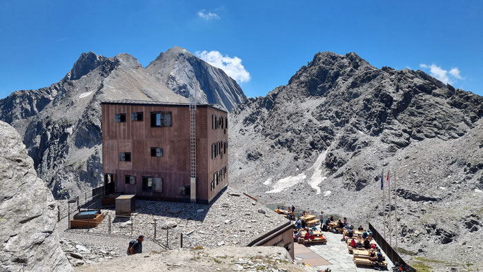 Die neu erbaute Stettiner Hütte am Eisjöchl (click picture to zoom)
