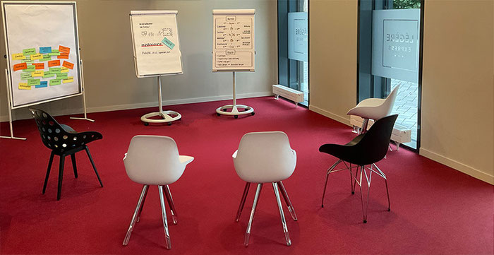 Regeln sichtbar im Workshopraum