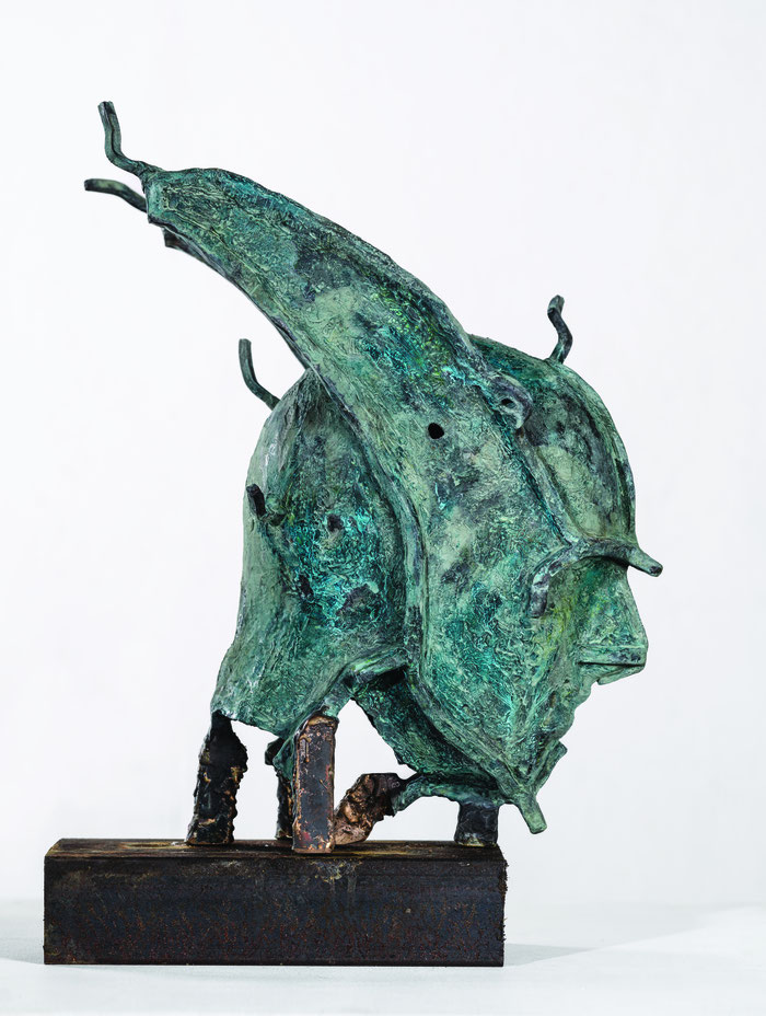 "Mue" - Sculpture en bronze oxydé (2023) Florian Poulin