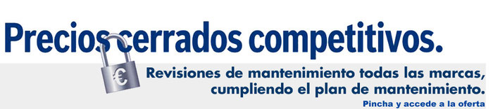 Precios cerrados de mantenimiento.