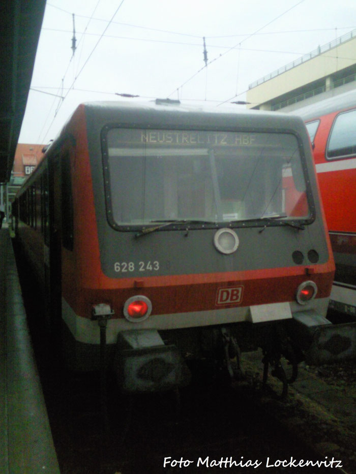 628 243 Im Bahnhof Stralsund Hbf