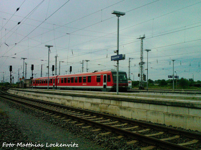 Ein 628/928 Der DB Regio Bayern Als Leihfahrzeug Im Bahnof Stralsund Hbf Beim Rangieren