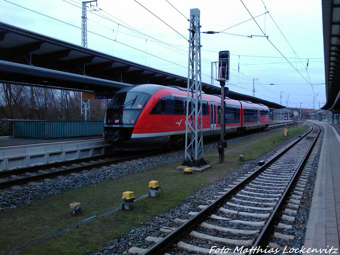 642 078 Als RE8 Nach Wismar Im Bahnhof Rostock am 3.2.13