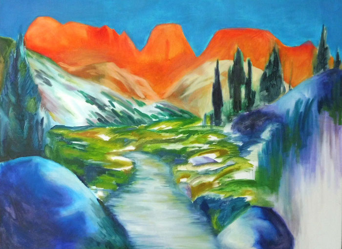 oil painting peinture à l'huile paysage landscape mayvig maylis vigouroux