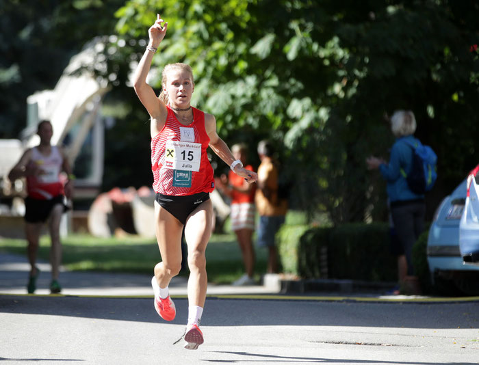 Julia Mayer sieg Dsg Wien Pielach Kirchberg österreichische Meisterin Straße 10km beste Österreicherin Staatsmeisterin Timon Theuer sandrina illes
