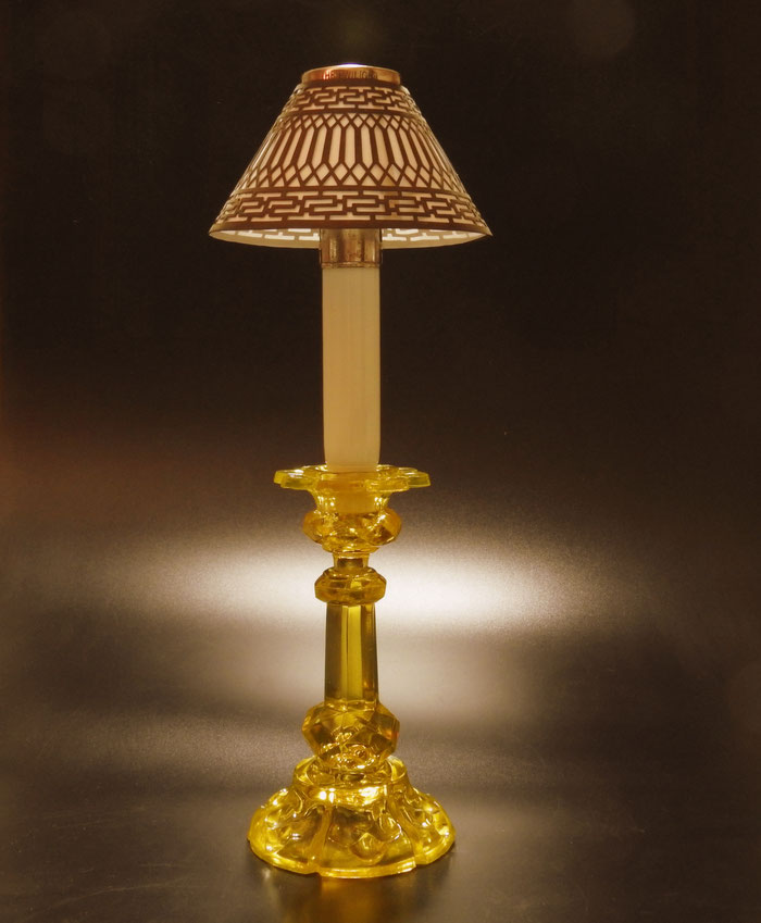 PLUME & ATWOOD 'TWIGHTLIGHT' Kerosene Candle Lamp Lantern - 1894