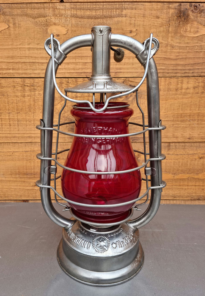 FEUERHAND Nr. 323 with beautiful rare embossed red Feuerhand globe.