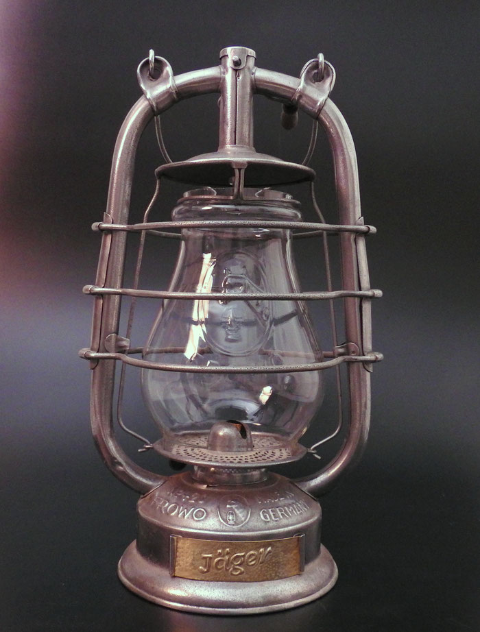 FROWO Nr. 420 *FRÖHLICH & WOLTER* JÄGER'S PERSONAL LANTERN WITH BADGE