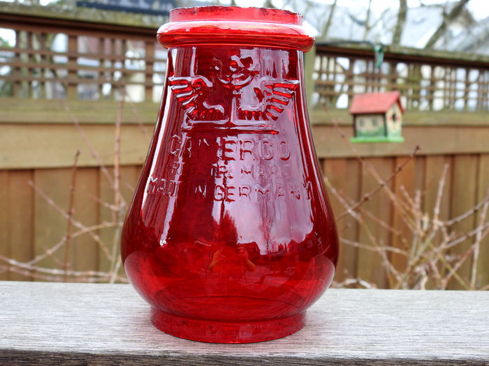 Camerco Red Embossed Globe. Carl Meyer & Co.