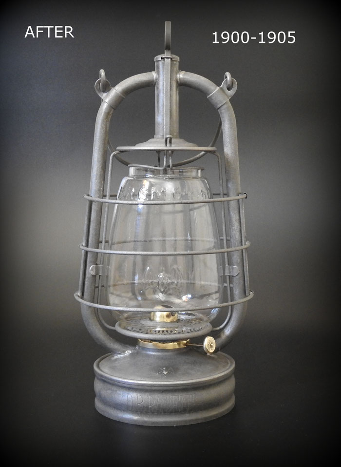 FR. STÜBGEN & CO. ERFURT  - D.R. PATENT FLEDERMAUS BAT KEROSENE LANTERN. DRGM 64960 RARE BAT GLOBE