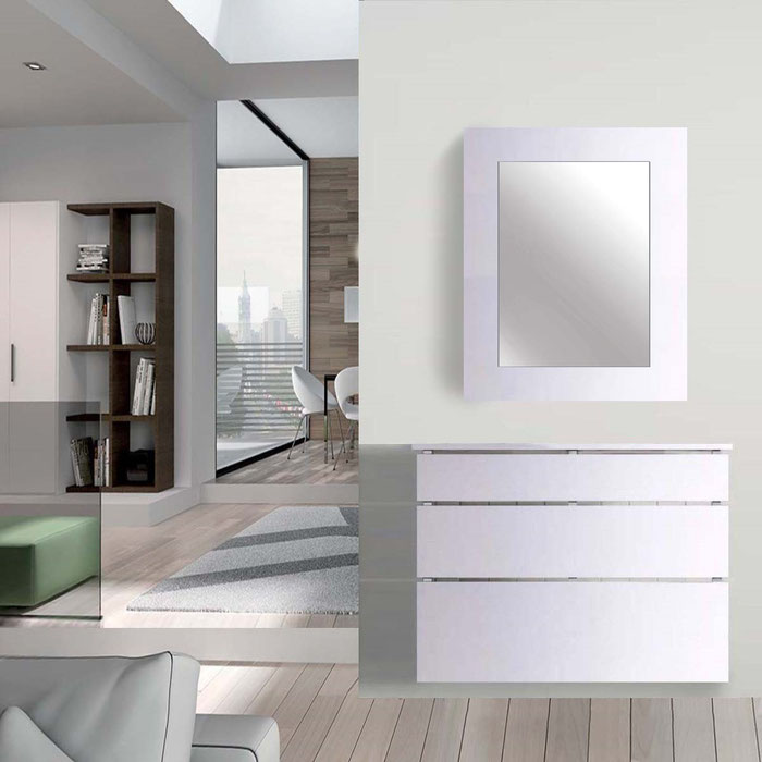 Tapa cuadro de luces espejo Especial 54x70x4,5cm - Color Blanco Soft. -  Mobiliario auxiliar del hogar