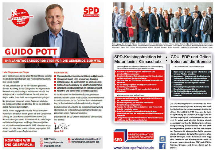 SPD-Gemeindeverband Bohmte - Ortszeitung 2022-09 - Seite 01