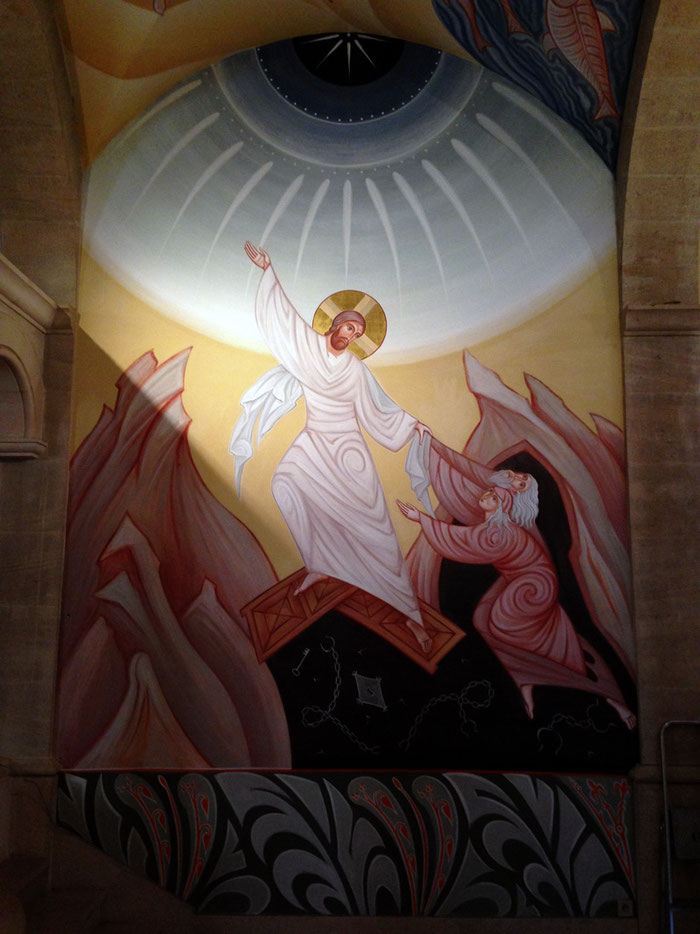  ANASTASIS - Fresque de l'église du monastère Saint-Michel du Var 
