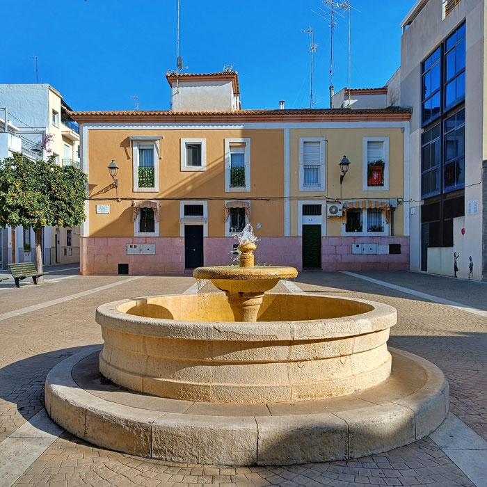 Plaça del Gall, un rincón de este popular barrio