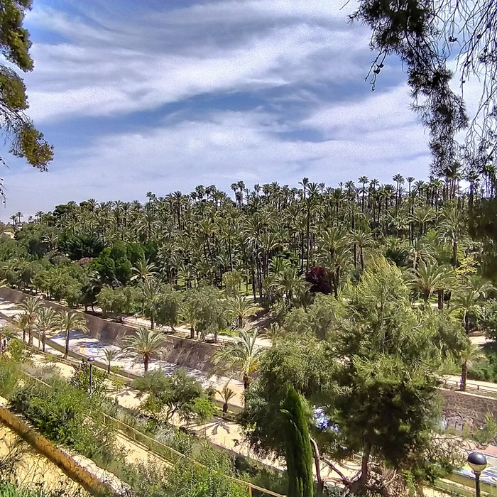 Vista general del Hort de Baix y Parque Municipal