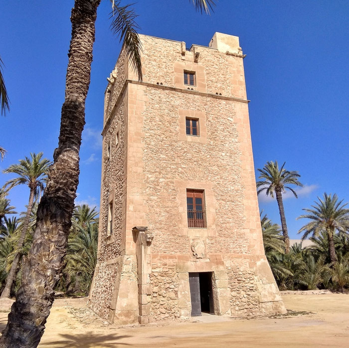 Vista frontal de la Torre de Vaillos