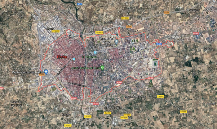 Vista satélite de Google Maps