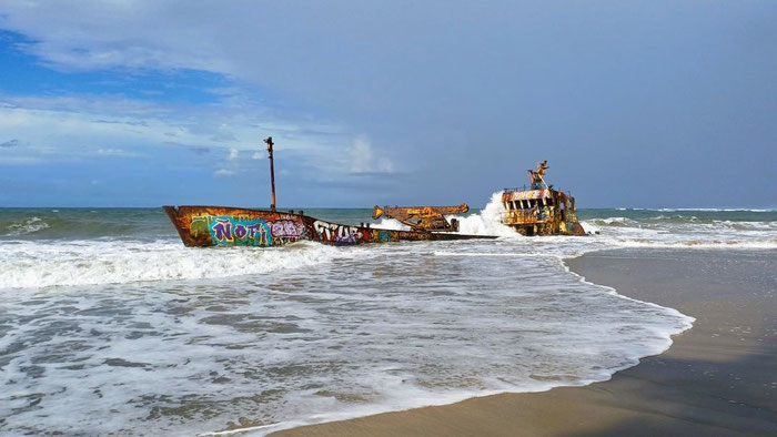 Schiffswrack Yicel Manzanillo - Costa Rica 2 Wochen Route
