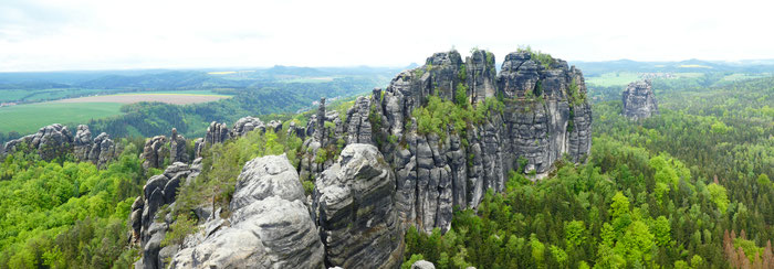 Schrammsteine, Wandern in der Sächsischen Schweiz