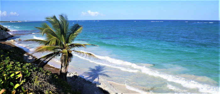 Maya Ruinen Tulum, Backpacking Mexiko Belize Guatemala 3 Wochen