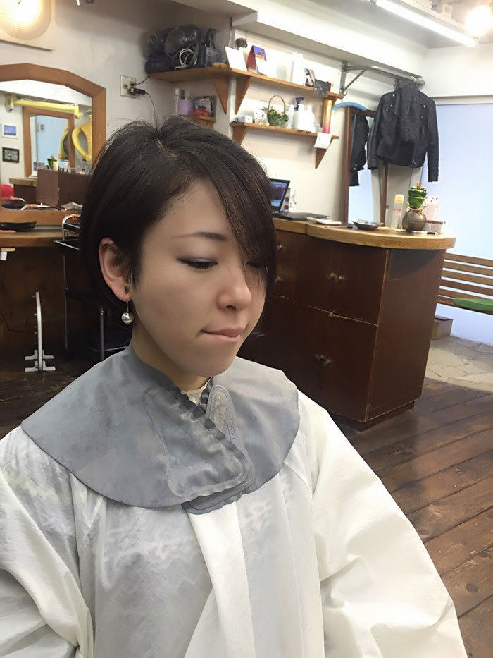 ショートカットのあの娘もパーマでこの笑顔