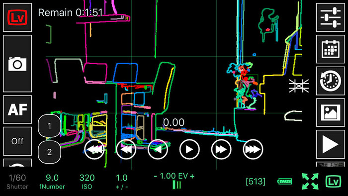 Test: WLAN Tethered Shooting mit NIKON und ControlMyCamera V1.0.1. Kreativfilter. Screenshot und Foto: Bonnescape