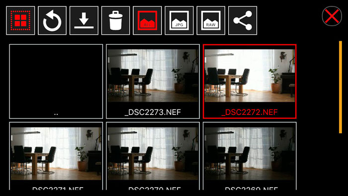 Test: WLAN Tethered Shooting für NIKON mit iPhone und ControlMyCamera V1.0.1. Screenshot und Foto: Bonnescape