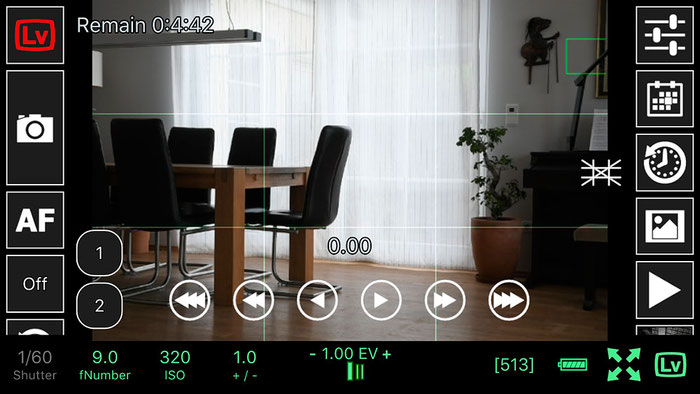 Test: WLAN Tethered Shooting mit NIKON Live View und ControlMyCamera V1.0.1. Screenshot und Foto: Bonnescape