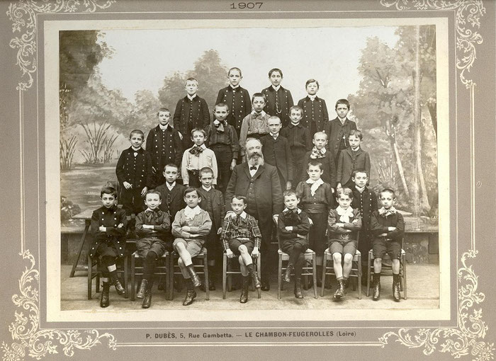 Un classe en 1907