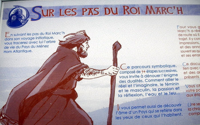 Der Rundwanderweg: Auf den Spuren des Pferdekönigs Marc'h, Ménez-Hom, Bretagne