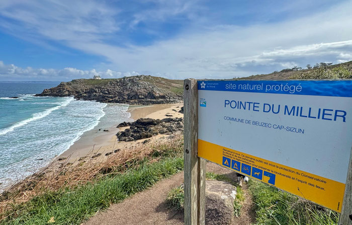 Küstenwanderweg GR34, Cap Sizun, Finistère, Bucht von Douarnenez, Zöllnerweg, Pors Péron zur Pointe du Millier, wandern, Phare du Millier