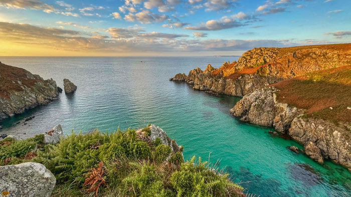 Cap Sizun, Goulien, Abendstimmung, GR34, Finistère, Wandern auf dem Küstenweg