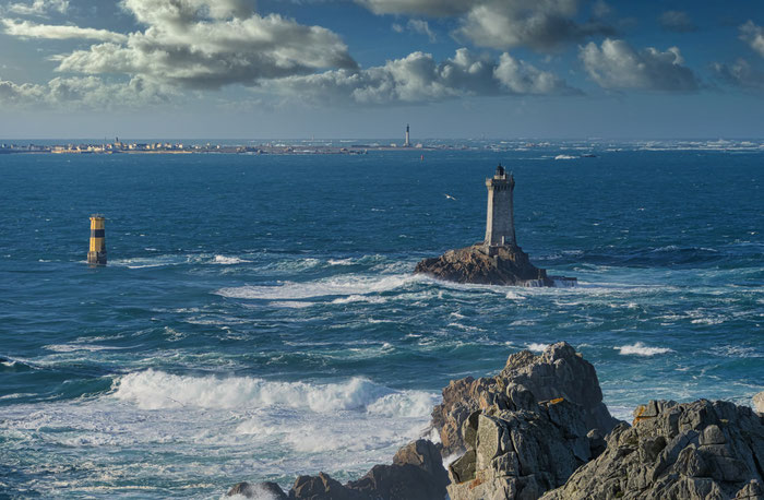 Pointe du Raz, Cap Sizun, Finistère, Bretagne, Phare La Vieille, Grand Phare Île de Sein