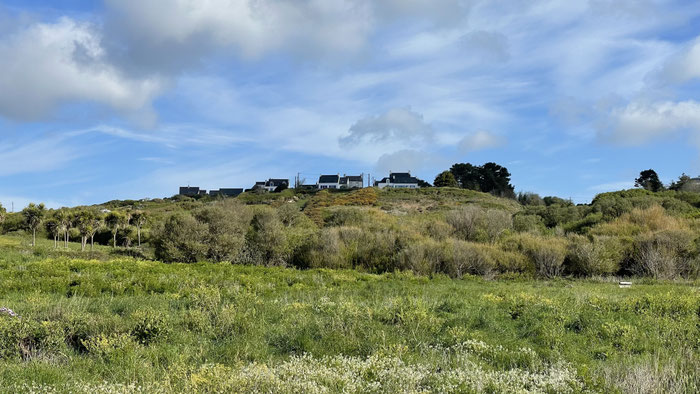 Ferienhaus Ker Armor Plouhinec, Lage oberhalb des schönen Strandes von Mesperleuc, Bucht von Audierne.