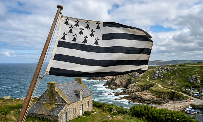 Gwen Ha Du, Flagge der Bretagne